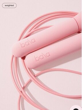 Bala The Jump Rope Blush Weighted Jump Rope Pink 1/2 lb each handle